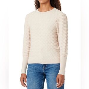 Zara Textured Cream Sweater